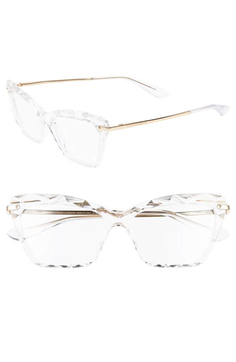 53mm cat eye optical glasses dolce gabbana